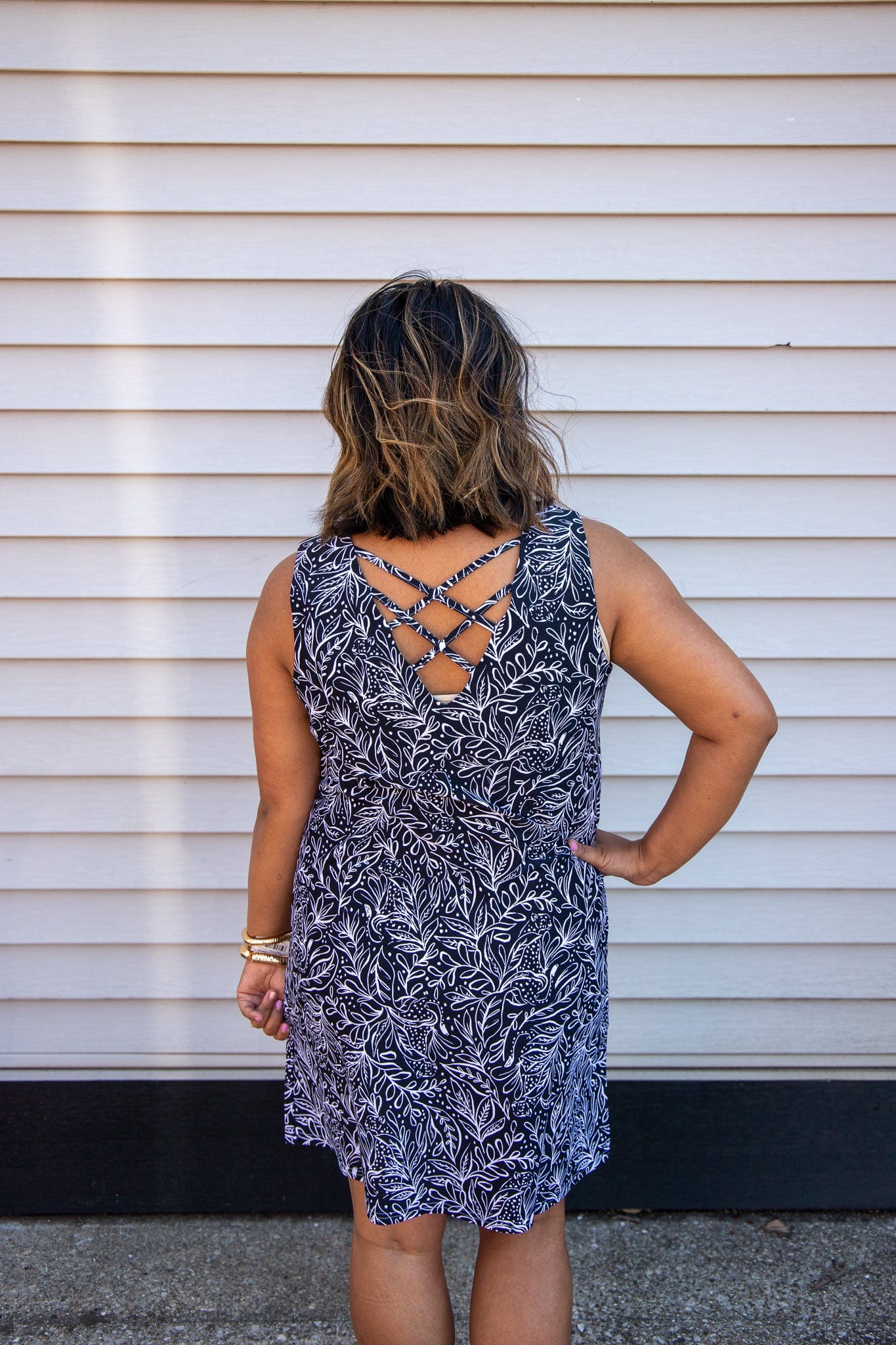 Black Jaguar Lilia Crisscross Dress