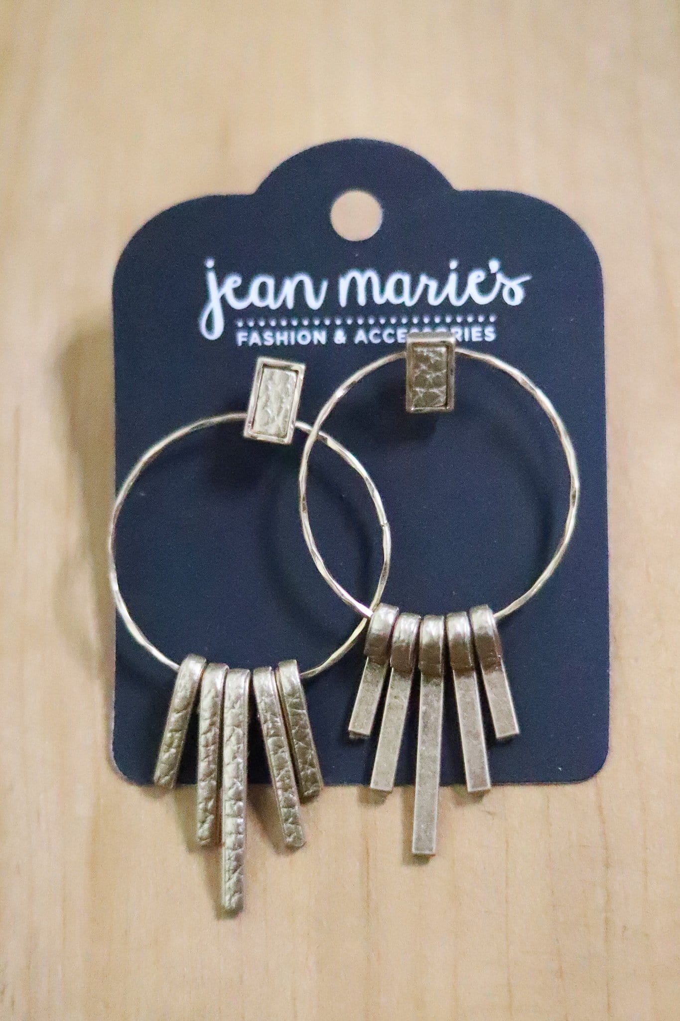 burnished gold starburst earring