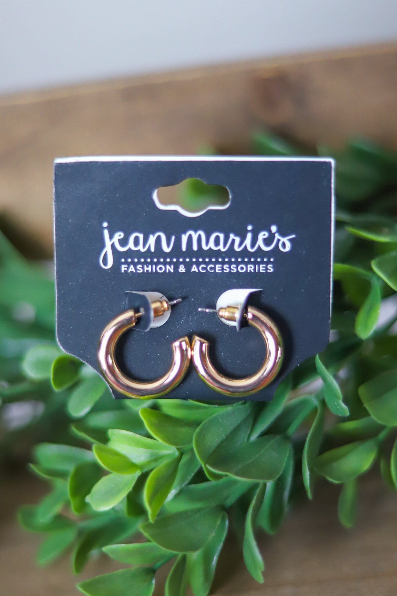 gold hoop earring