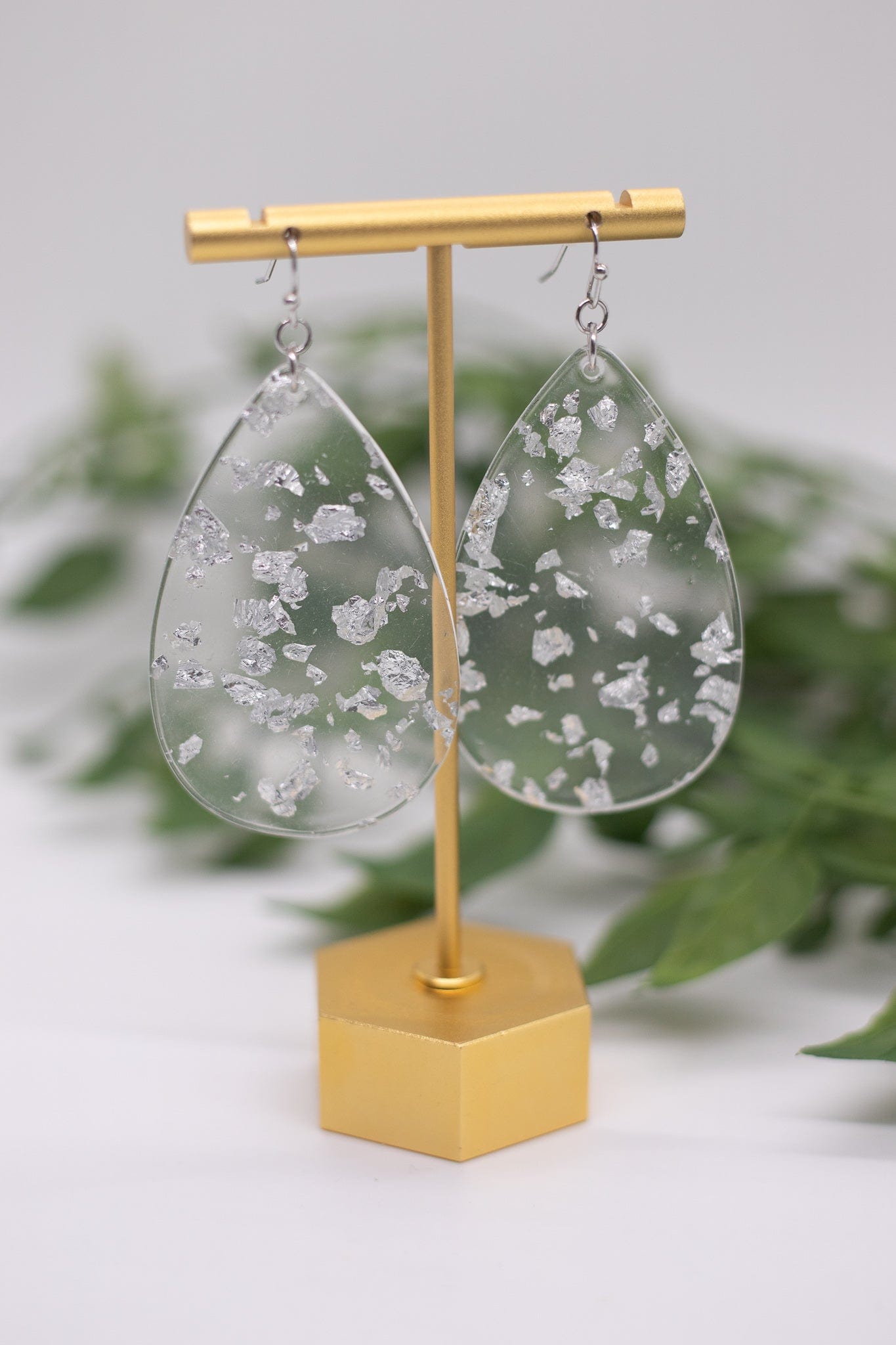 Silver Leaf Earrings