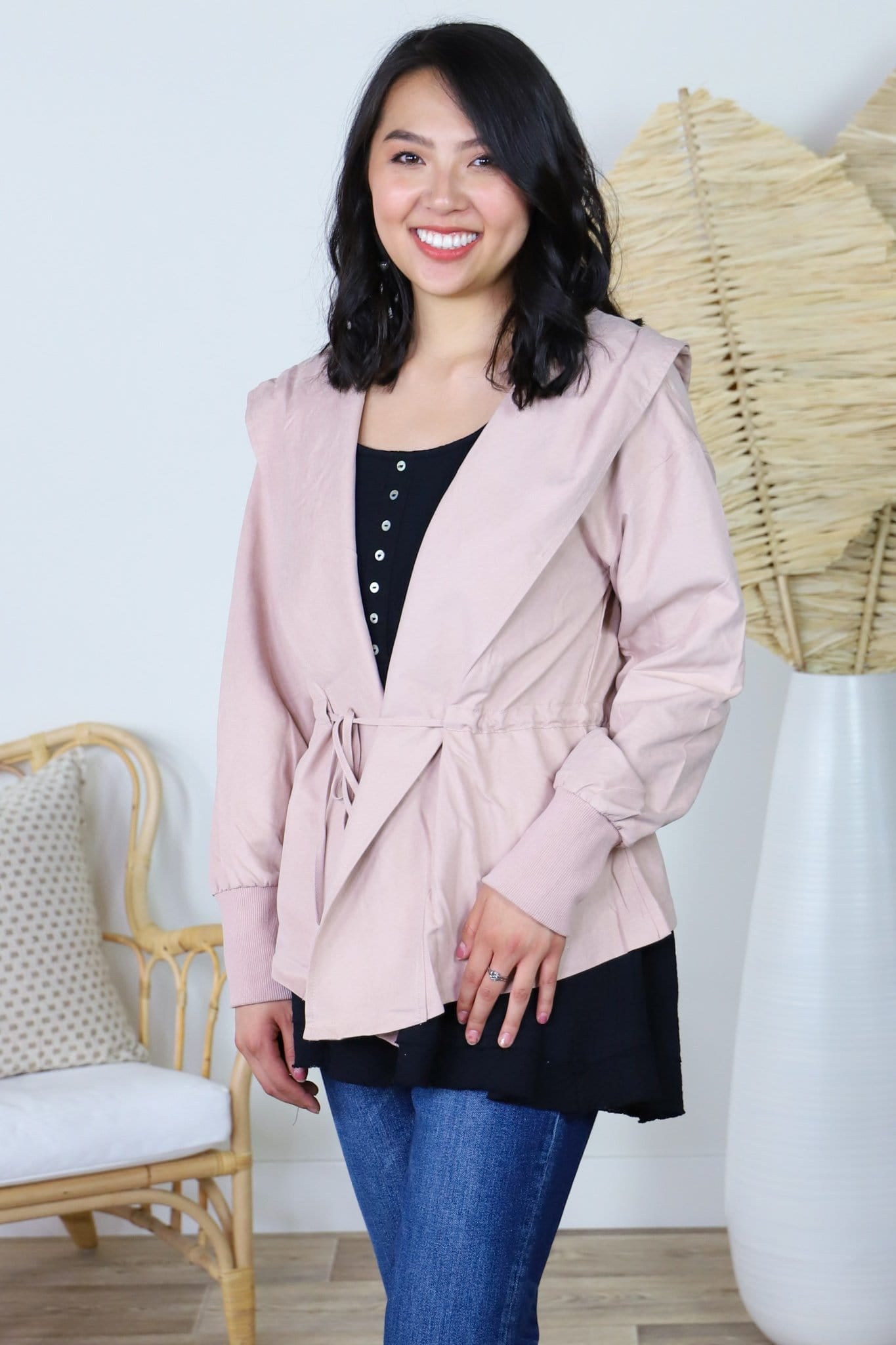 Dusty Pink Fashion Jacket