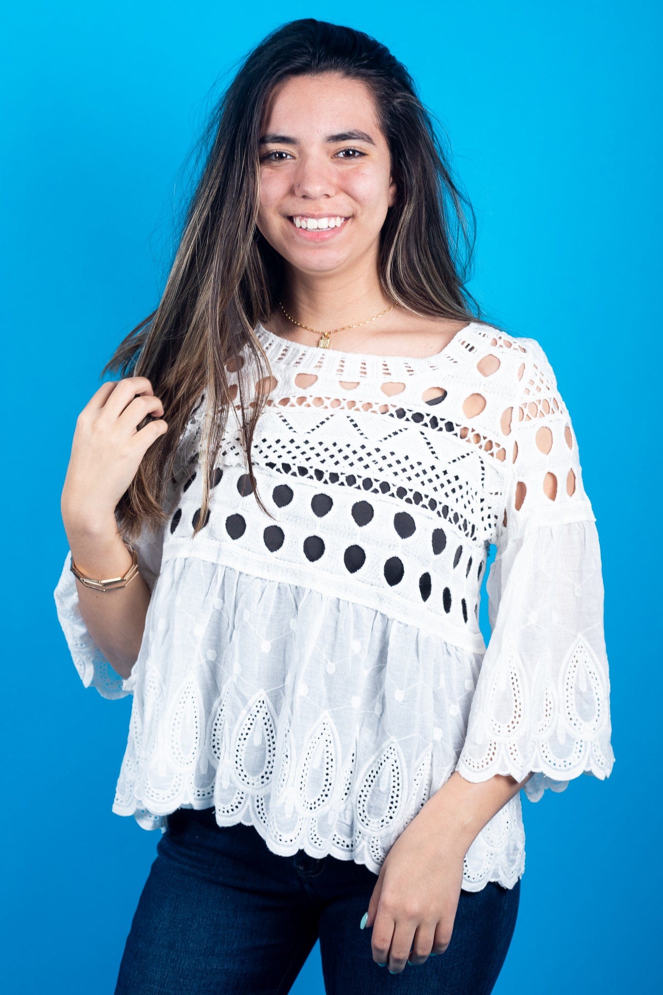 Summer Breeze Lace Blouse