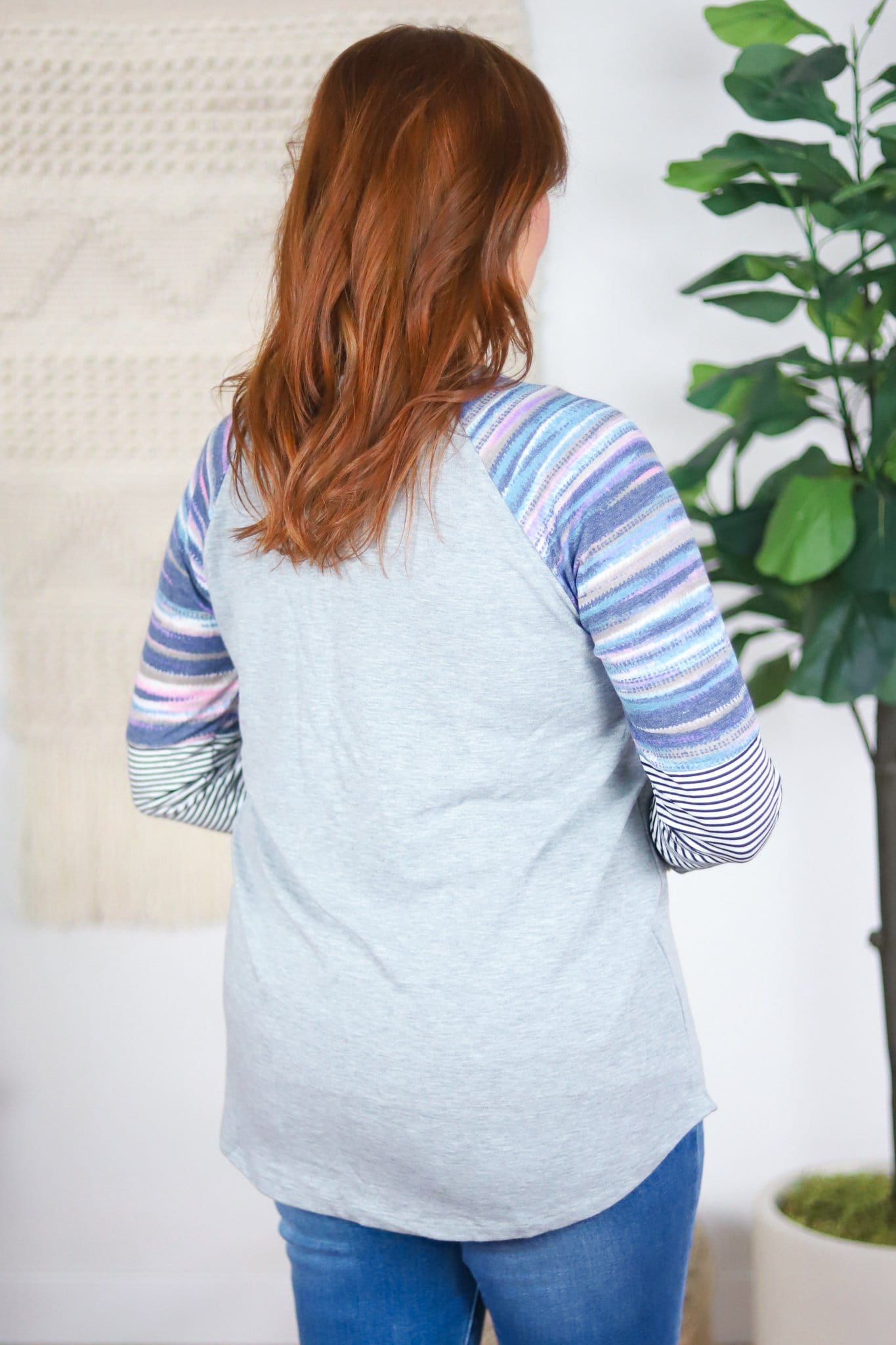 colorful long sleeve top back