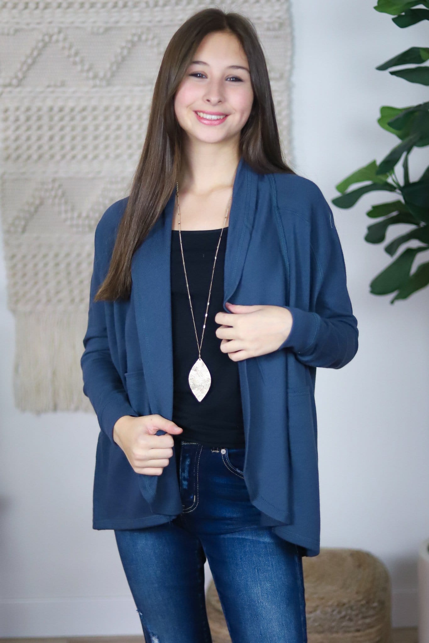 Blue Zen Cardigan Wrap