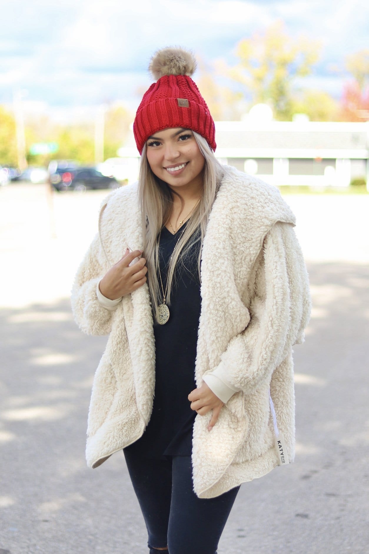 Plush Sherpa Cardigan Onesize