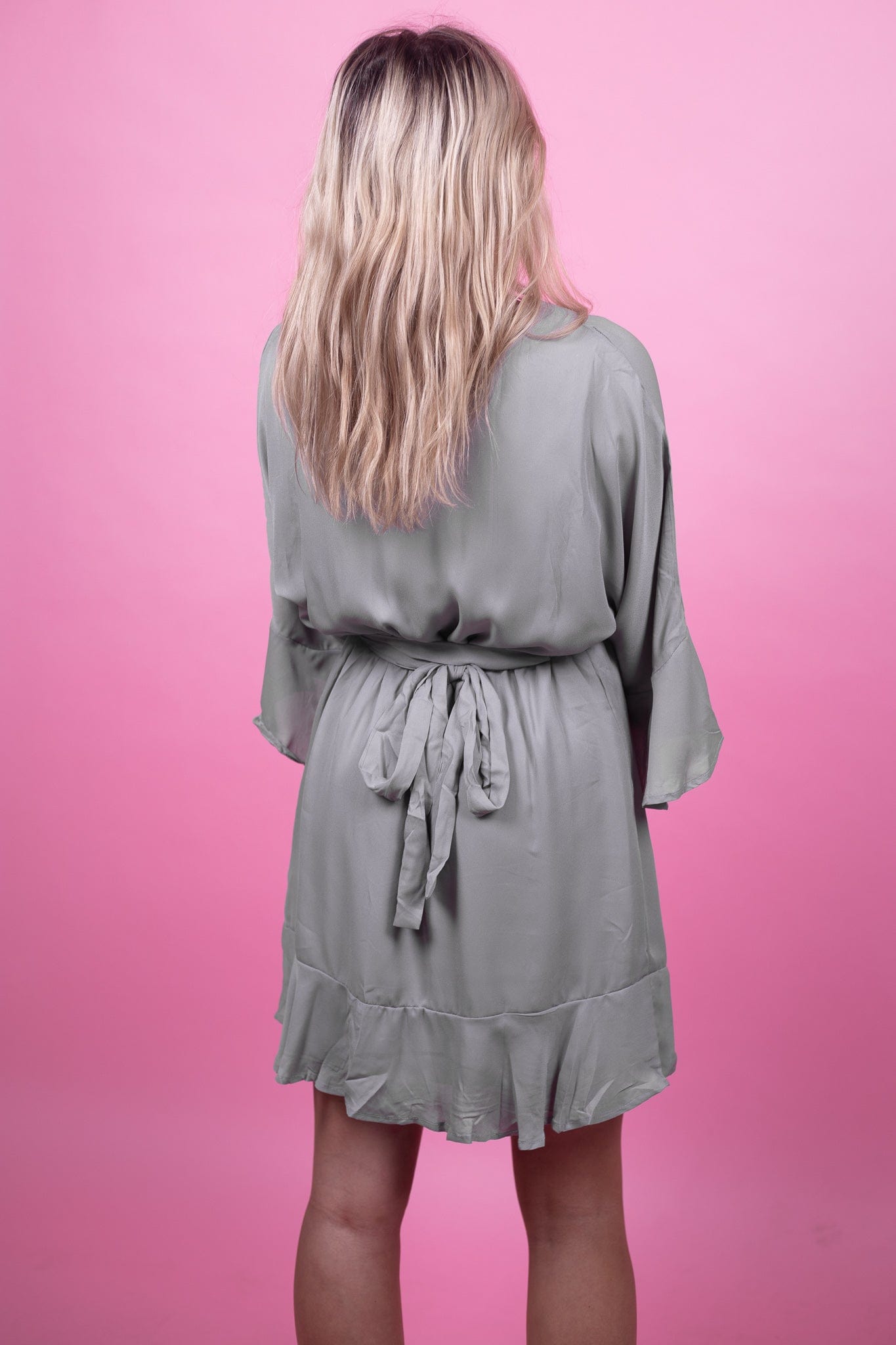 Sage Cross Front Dress