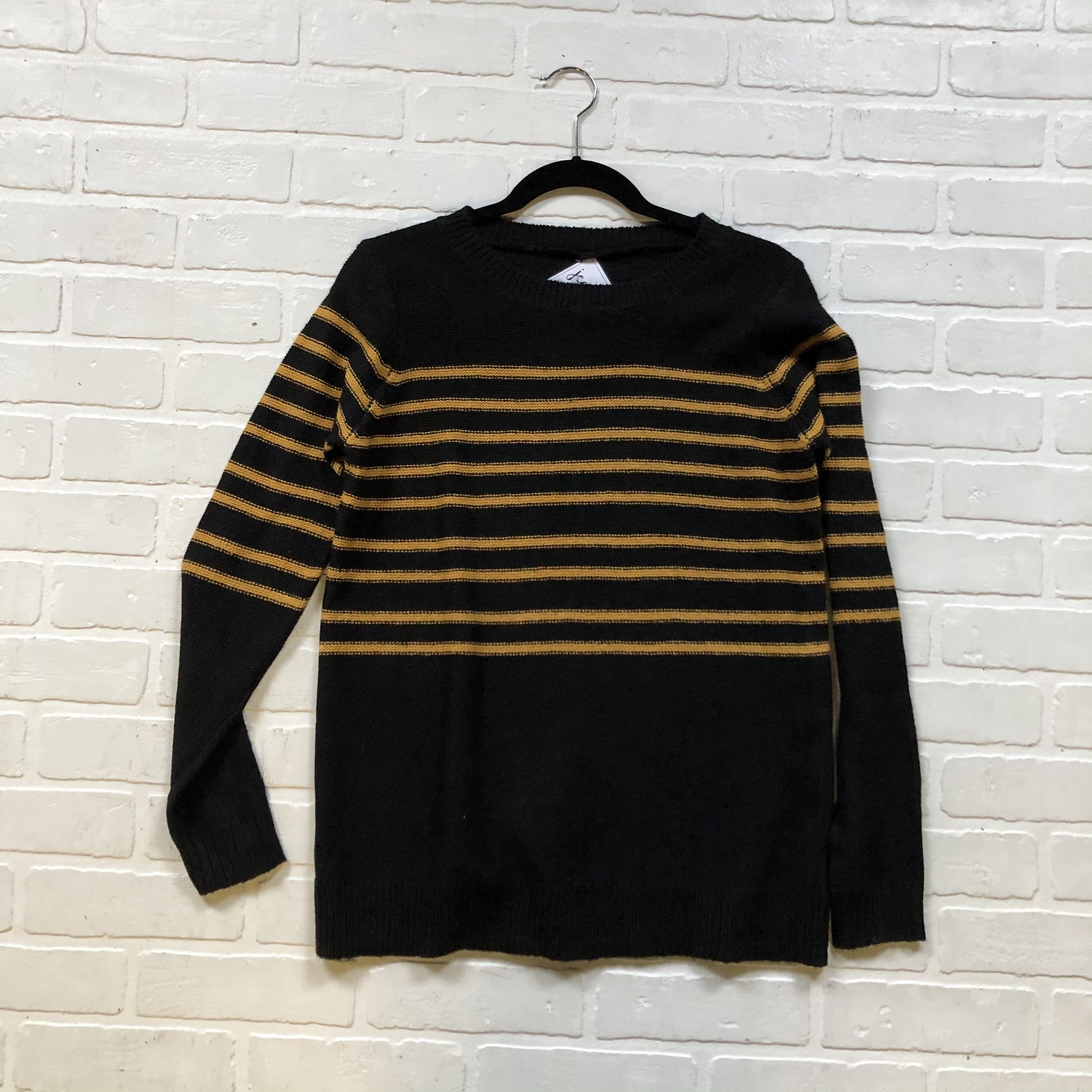 Ministripe Gold and Black Sweater
