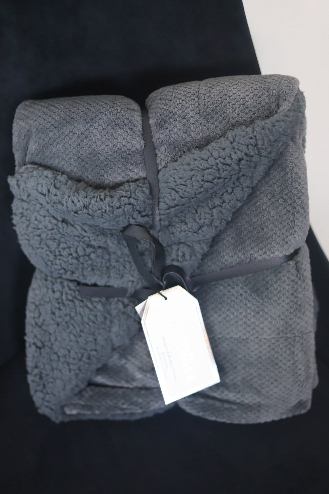 grey soft throw