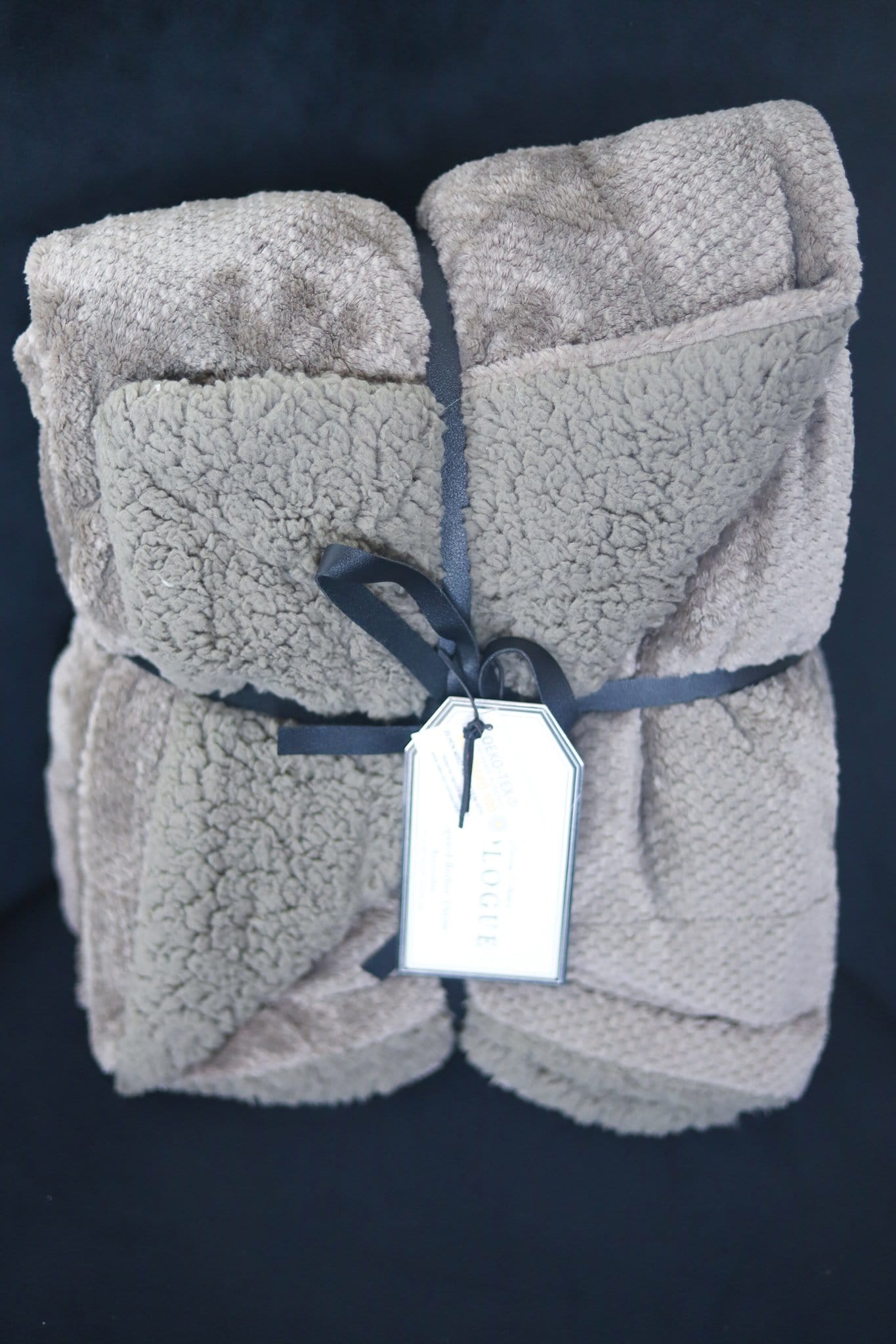 grey silver metallic throw