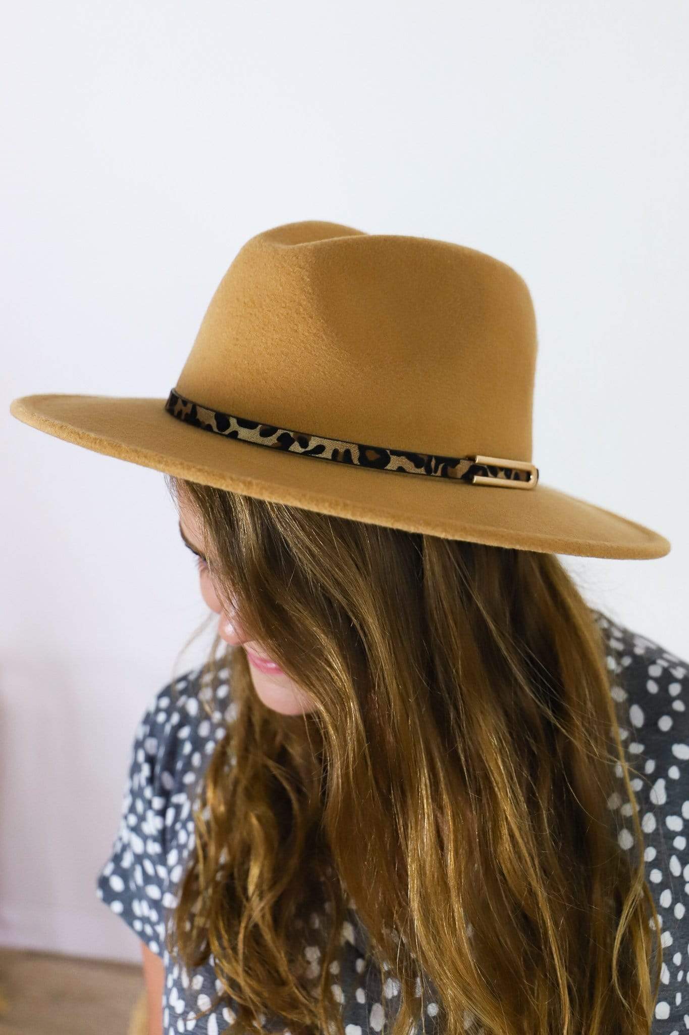 Leopard Band Fedora