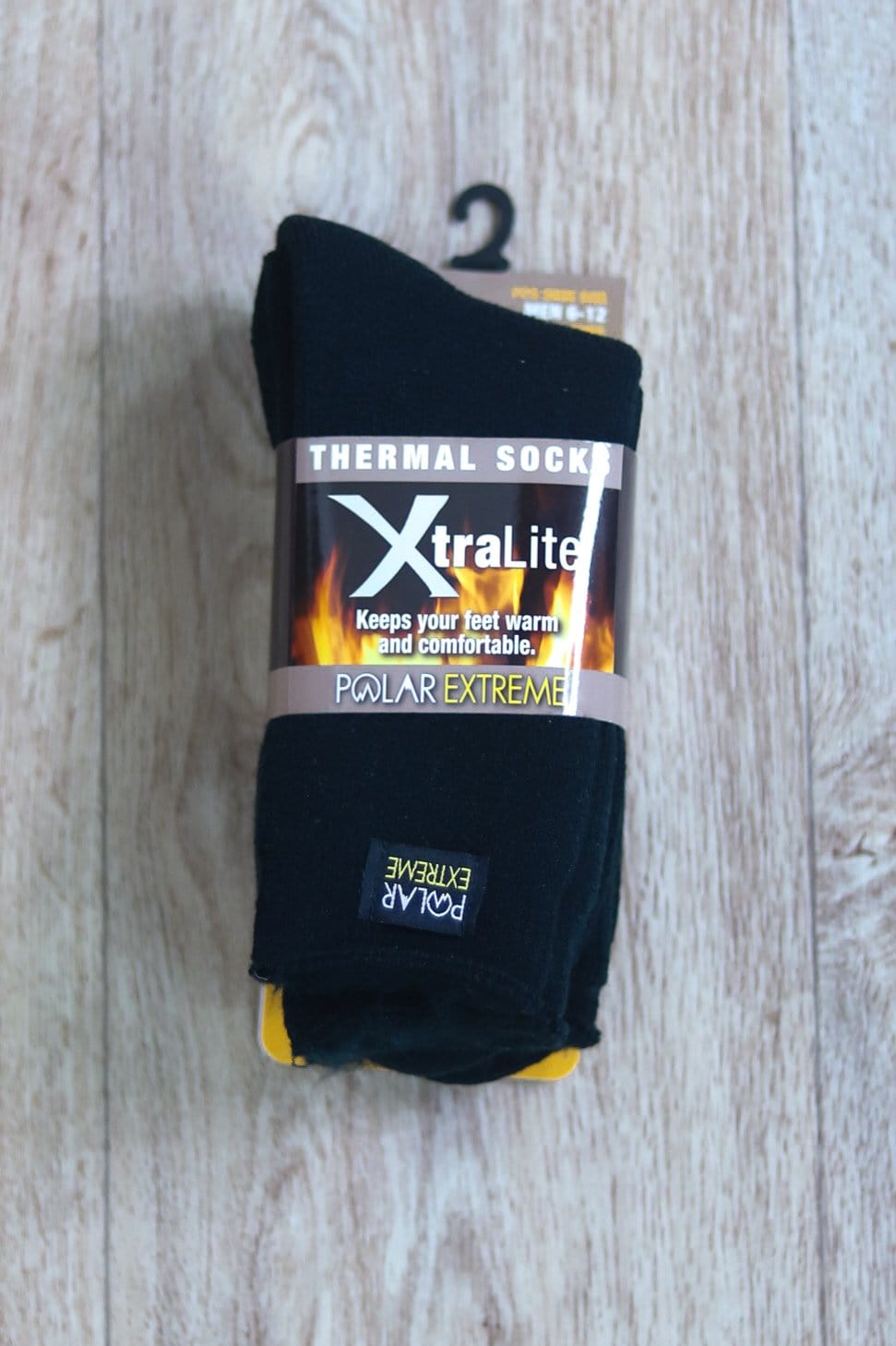 Polar Extreme Heat Xtra Light Men's Brushed Sock 2pk