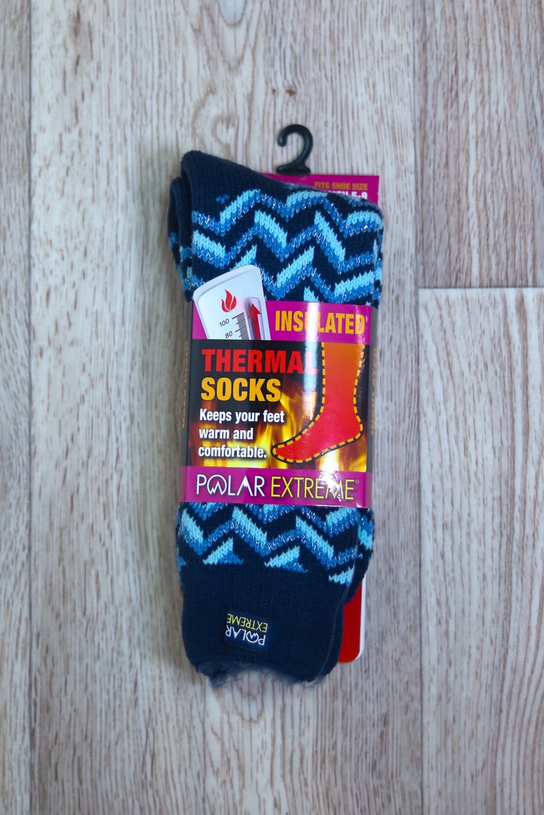 blue navy geo sparkle sock