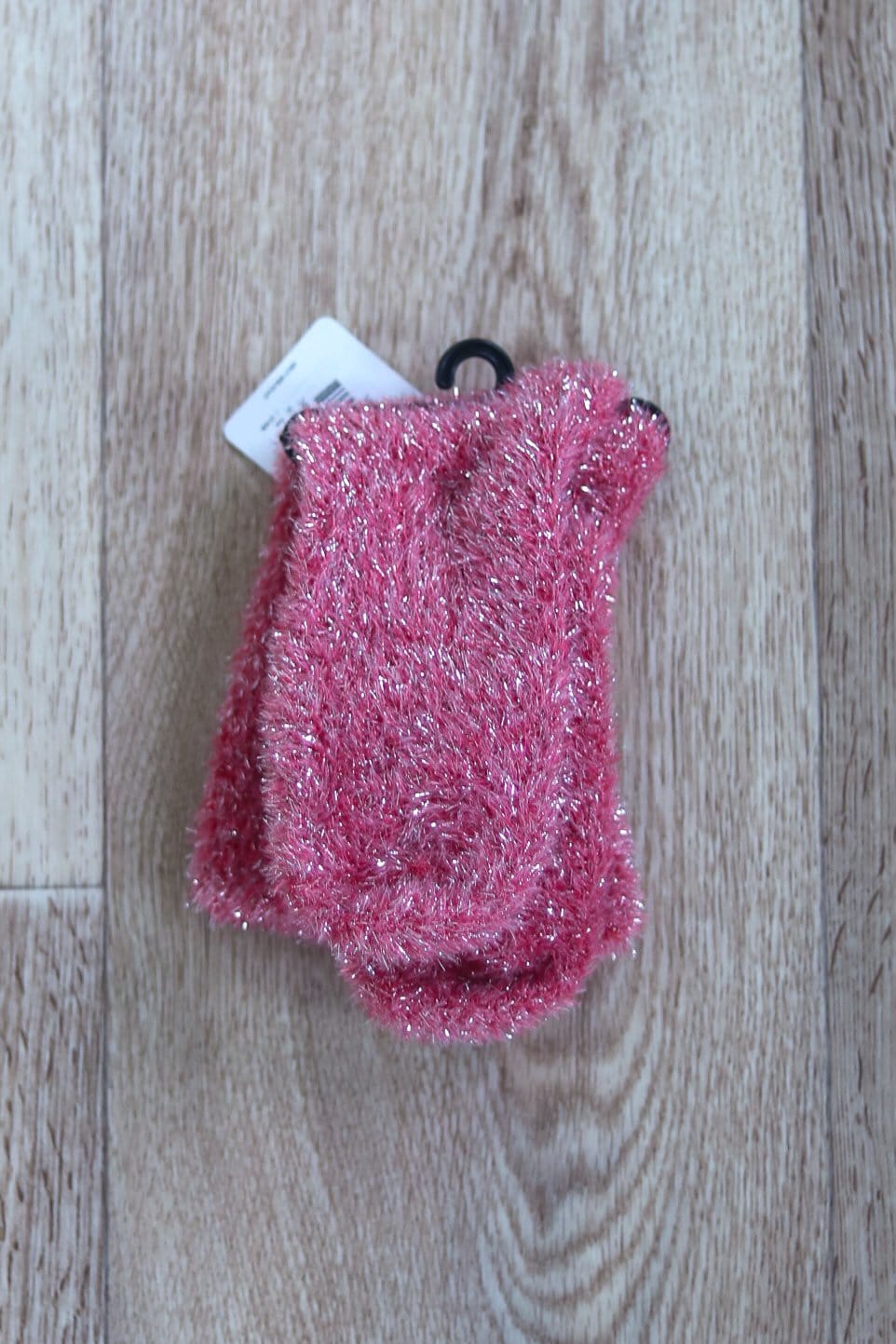 pink lurex sparkle sock