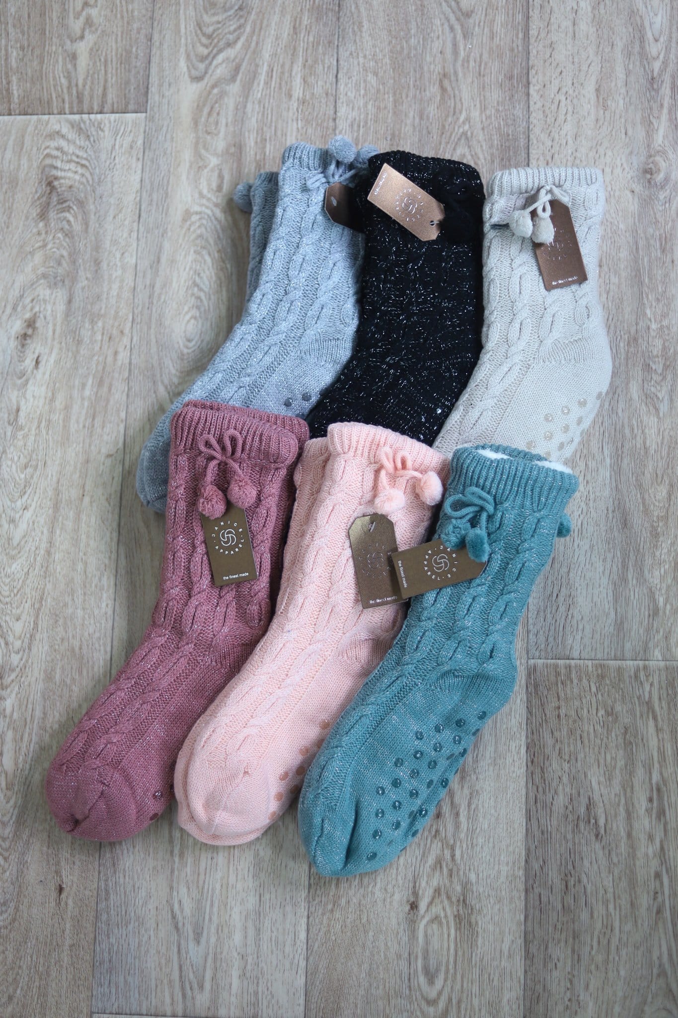 blue black grey pink sock bundle