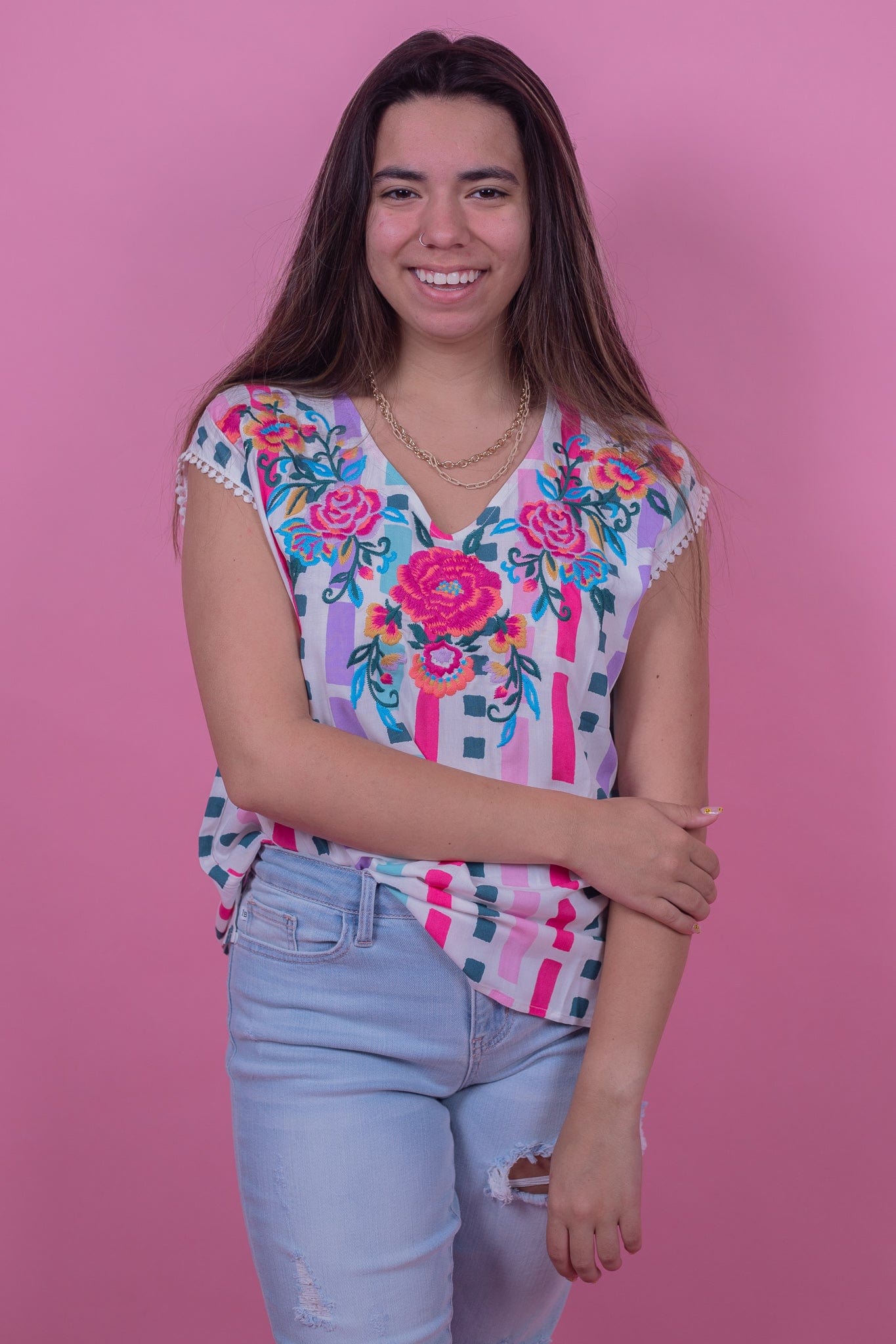 Jane Embroidered Top