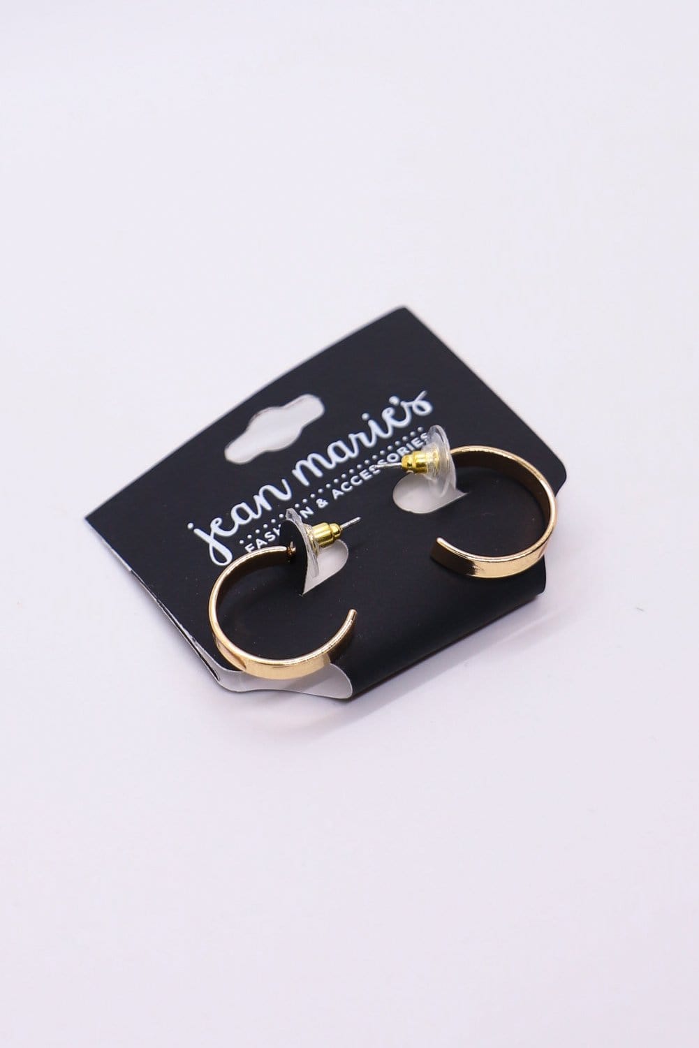 flat gold hoop earring