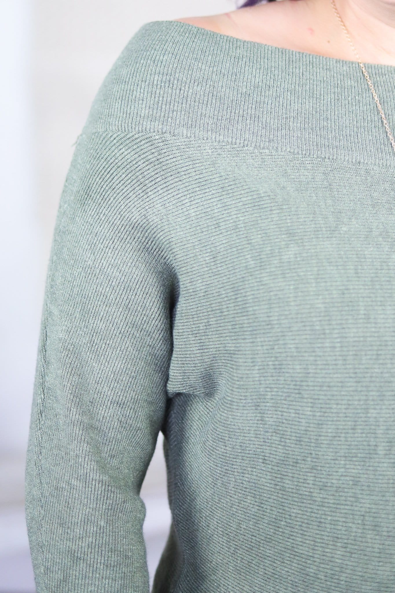 Solid Heathered Short Butter Sweater