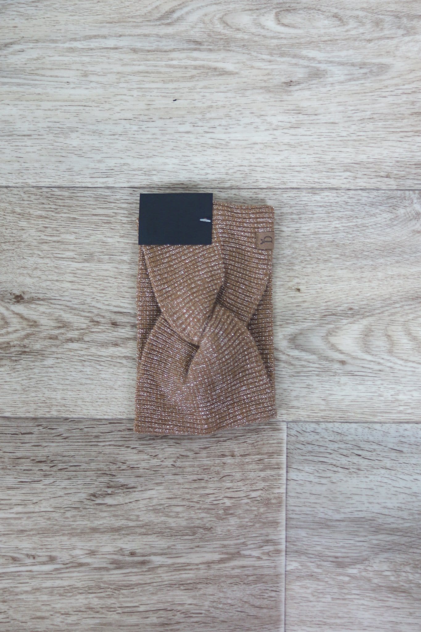 brown knit headband wrap