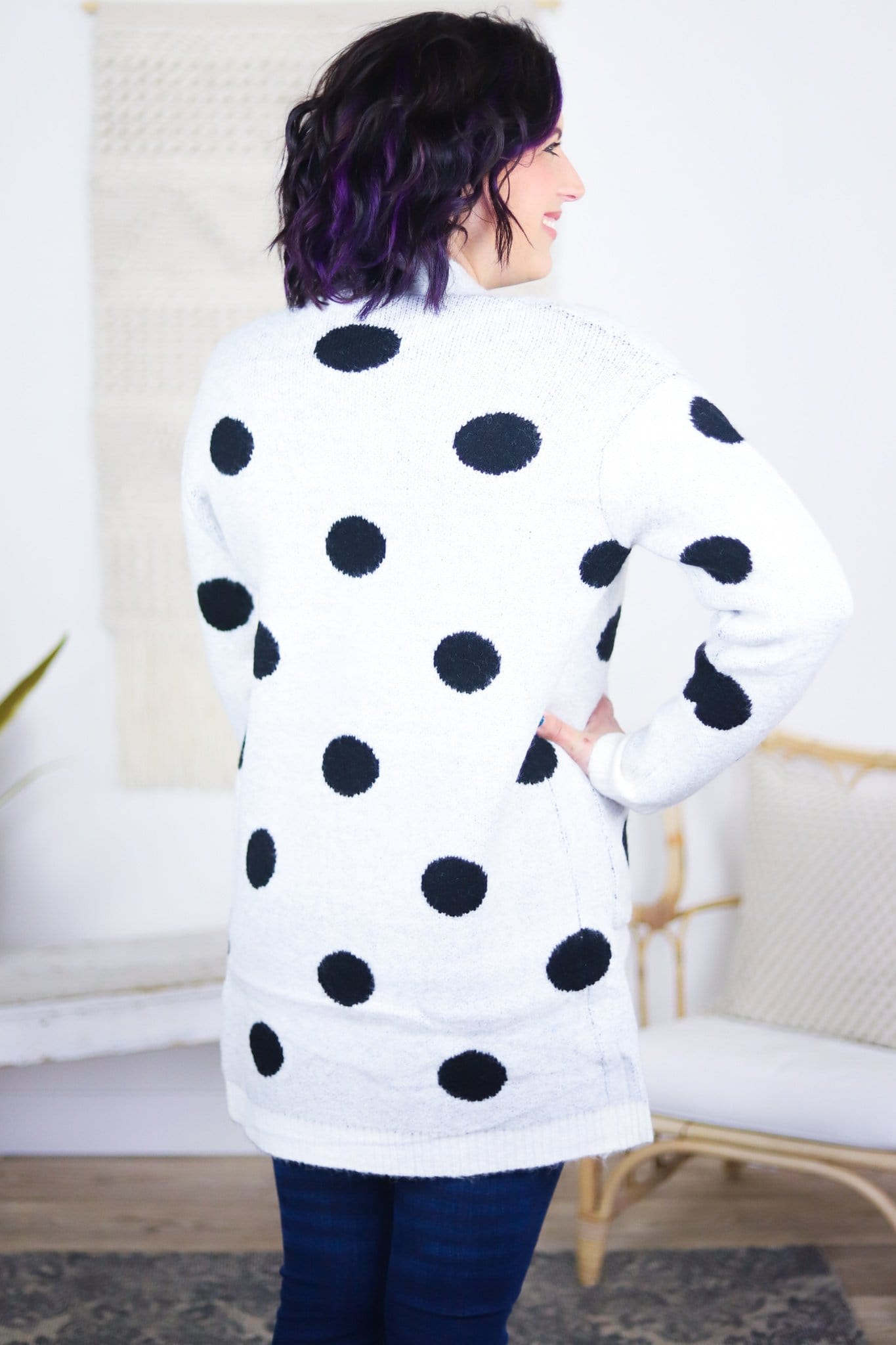 Modern Dot Cardigan