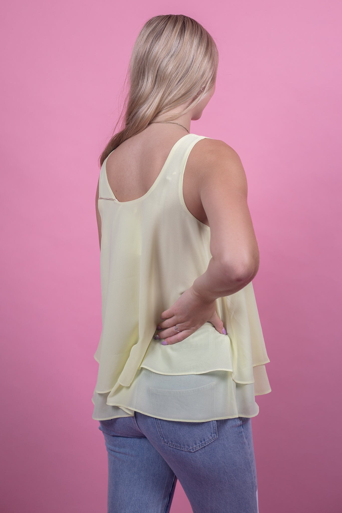 Yellow Nana Double Layered Tank