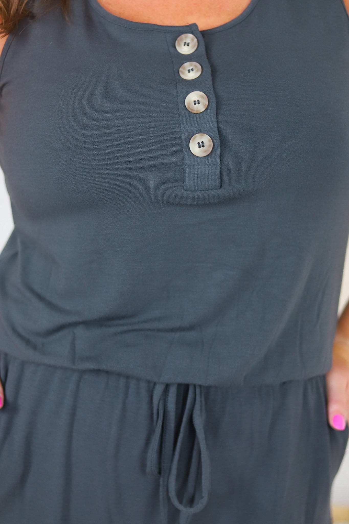Sleeveless Jogger Jumpsuit - Neutral Collection