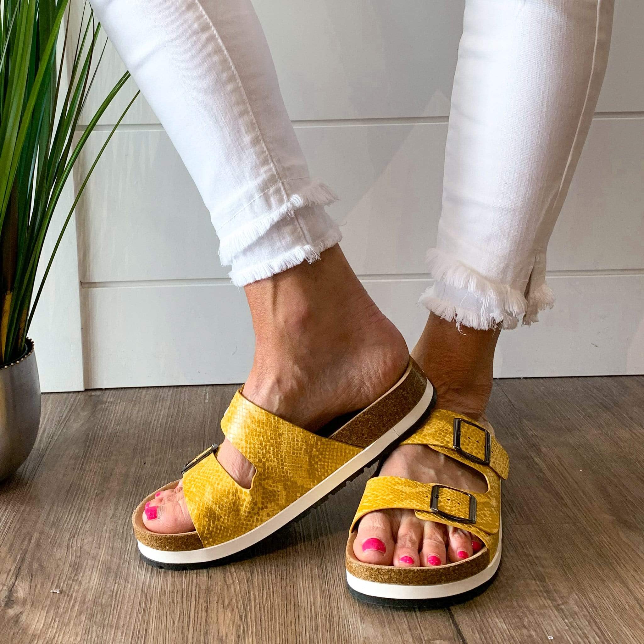Yellow Beach Babe Sandals