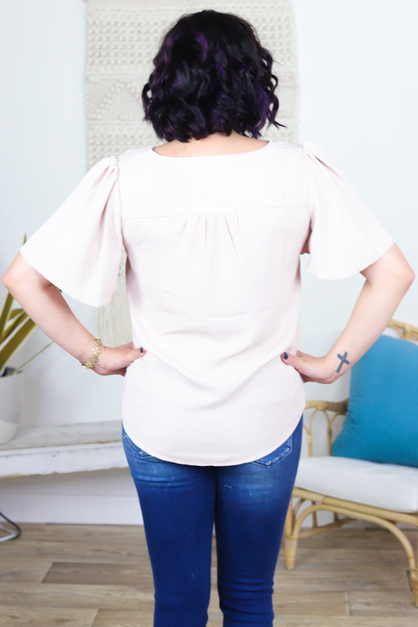 Flutter Sleeve Blouse