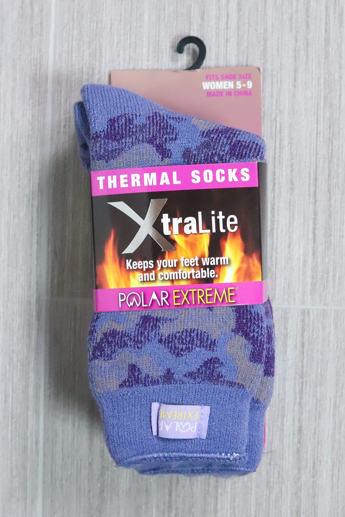 Polar Extreme Heat Xtra Light Women's Sock 2pk - Camo
