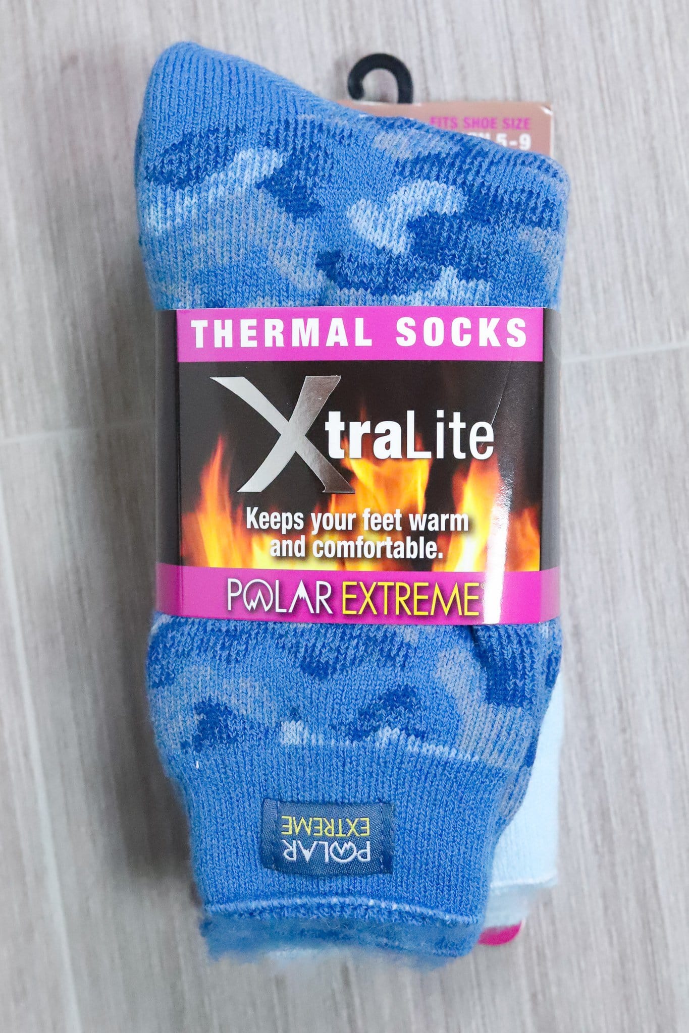 Polar Extreme Heat Xtra Light Women's Sock 2pk - Camo