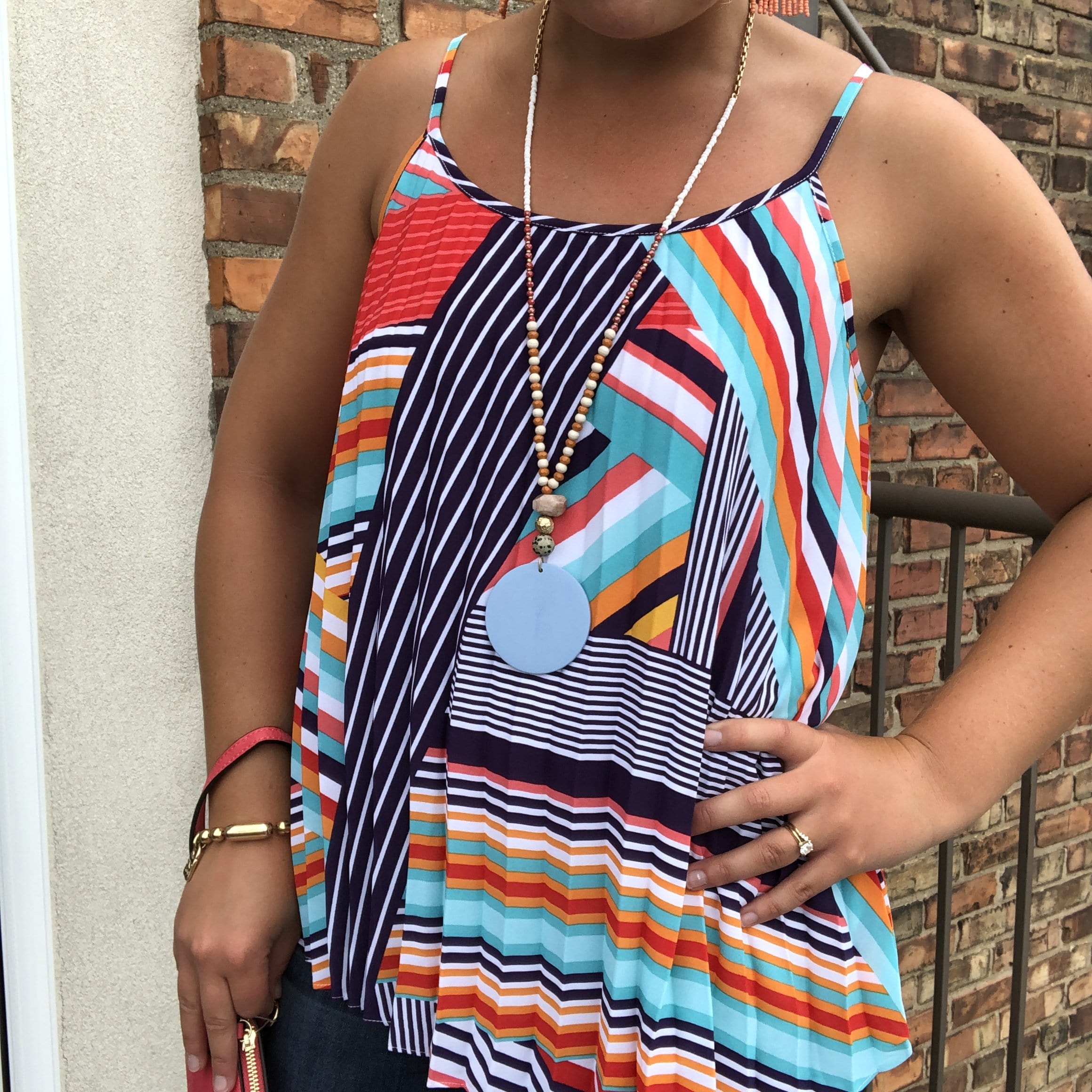 Multi Stripe Cami Top