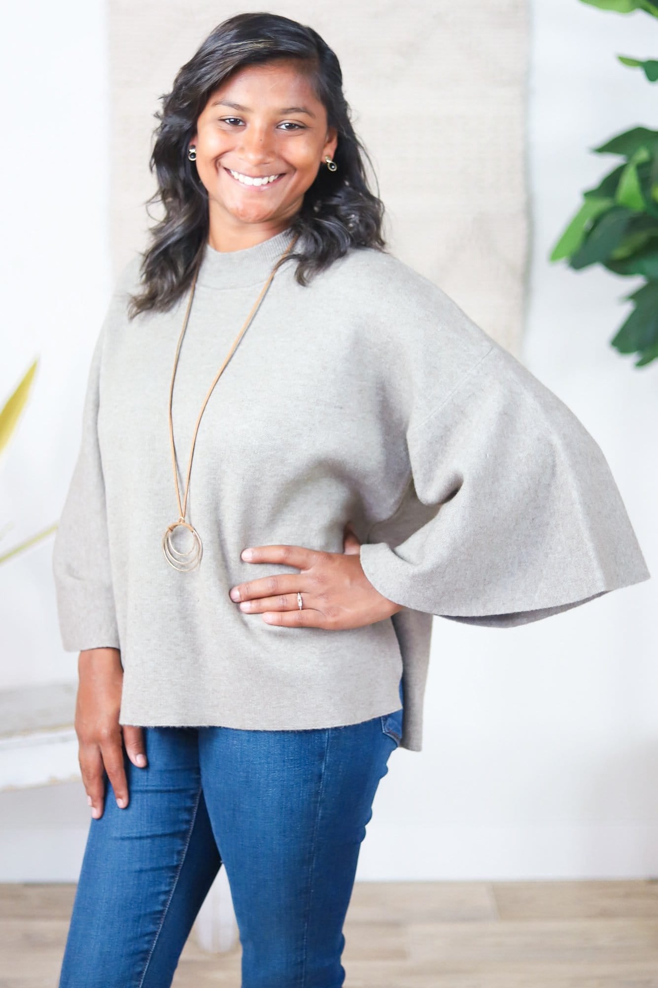 Bell Sleeve Sweater