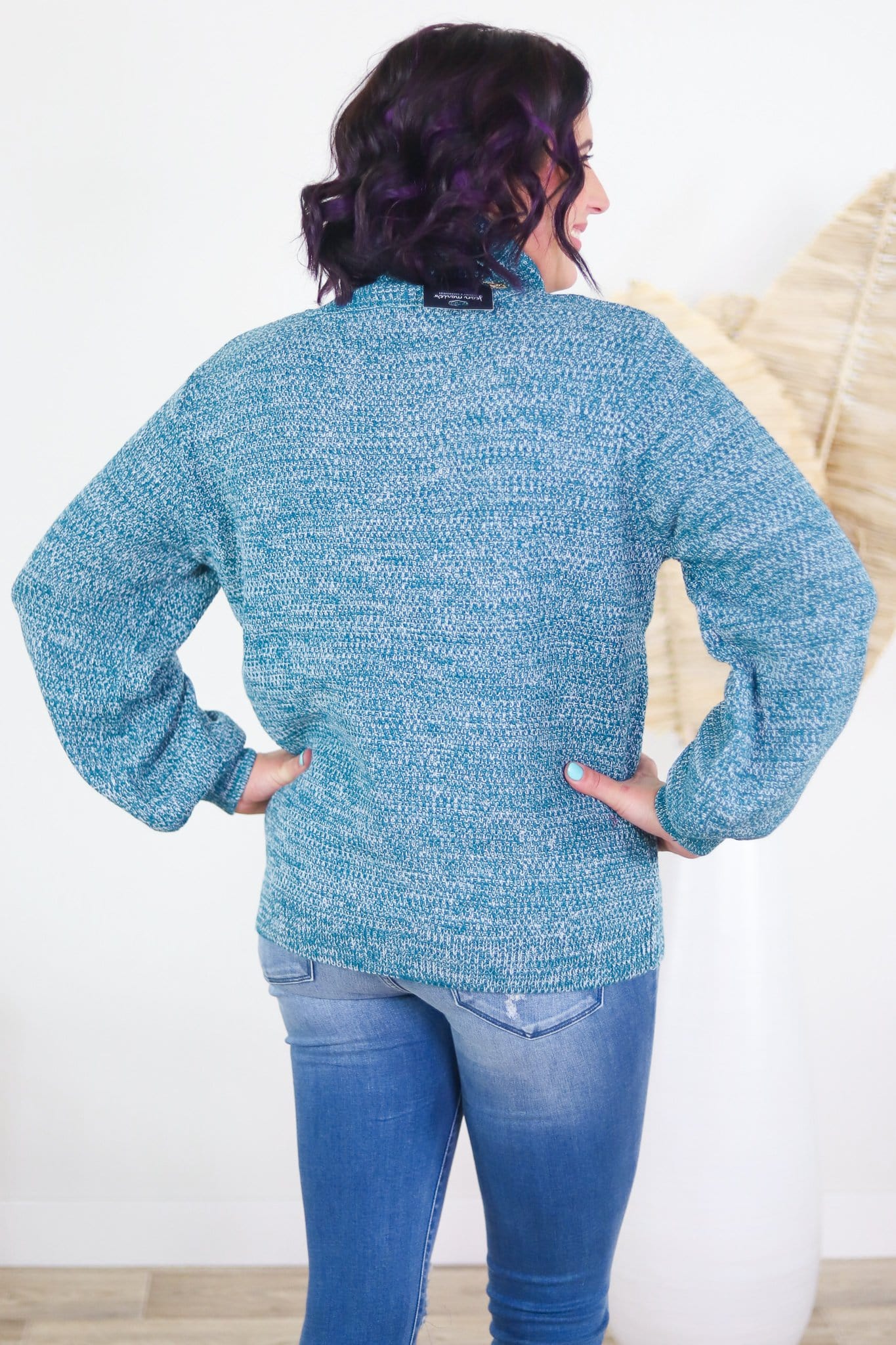 Turtleneck Balloon Sleeve Sweater