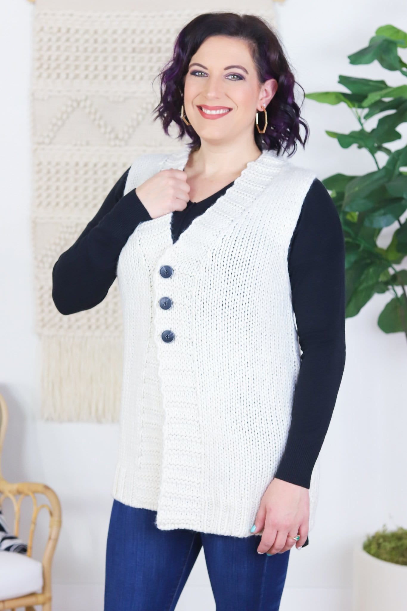 Ivory Fireside Vest