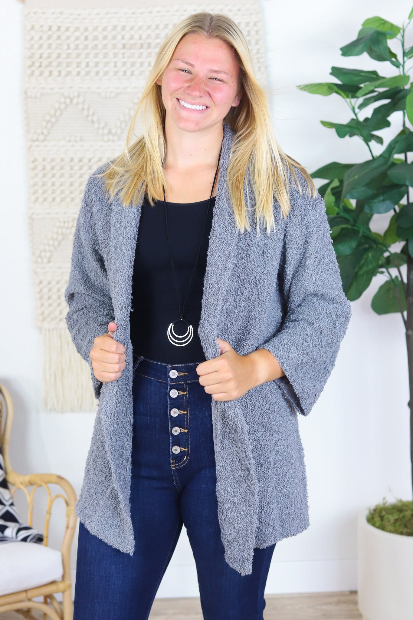 Unchain Fuzzy Cardigan