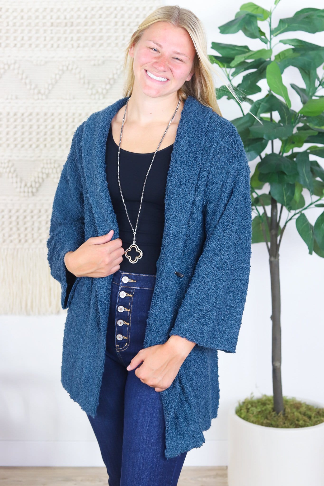Unchain Fuzzy Cardigan