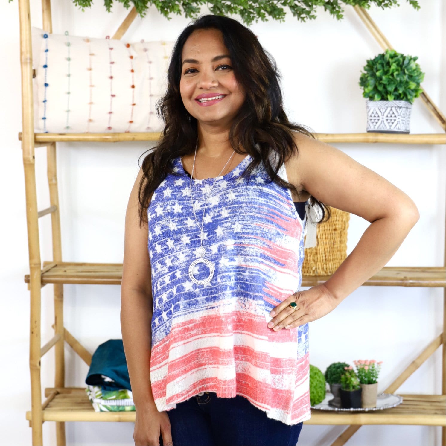 Americana Knit Tank