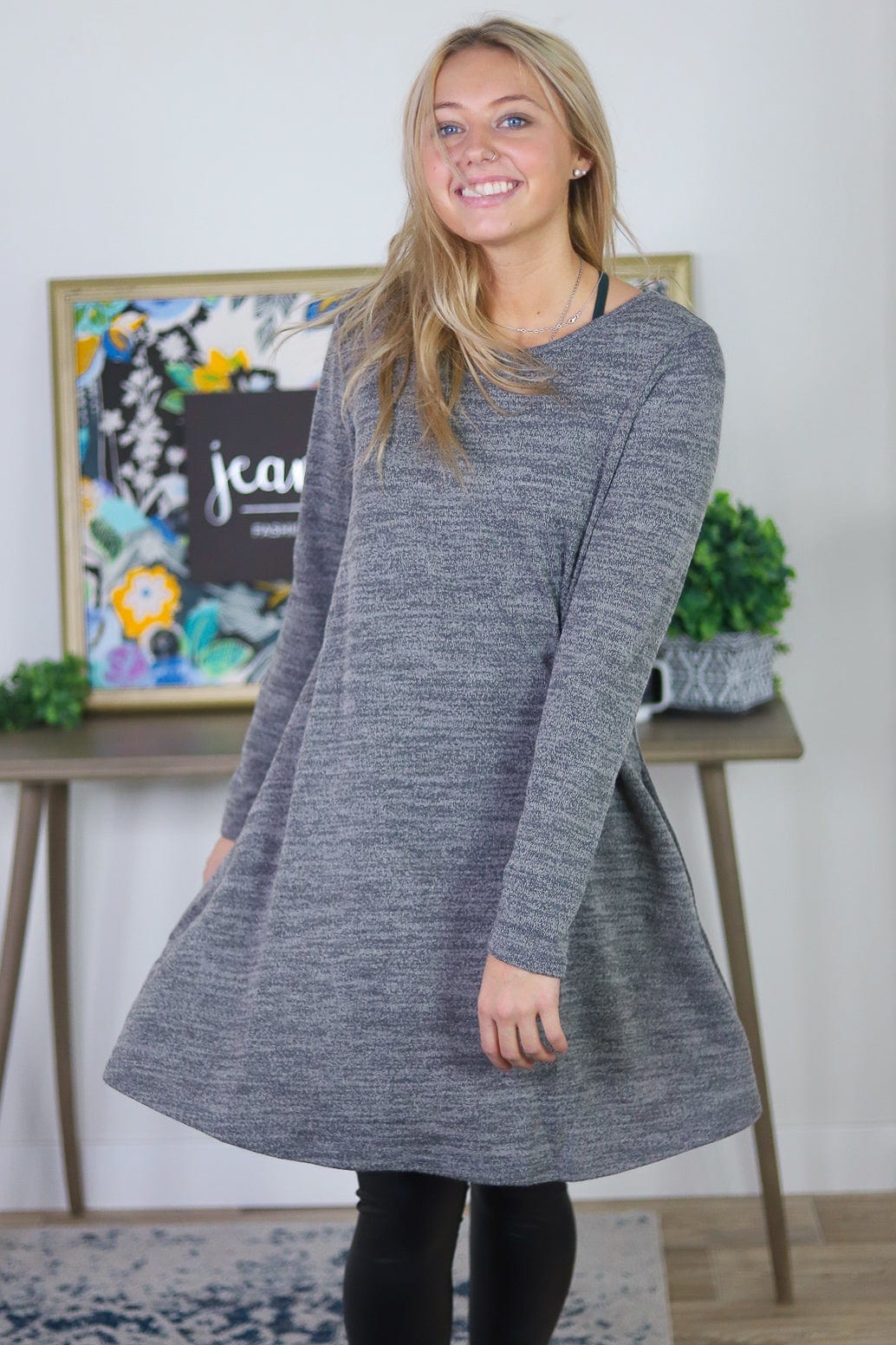 Rosemary Knit Swing Dress