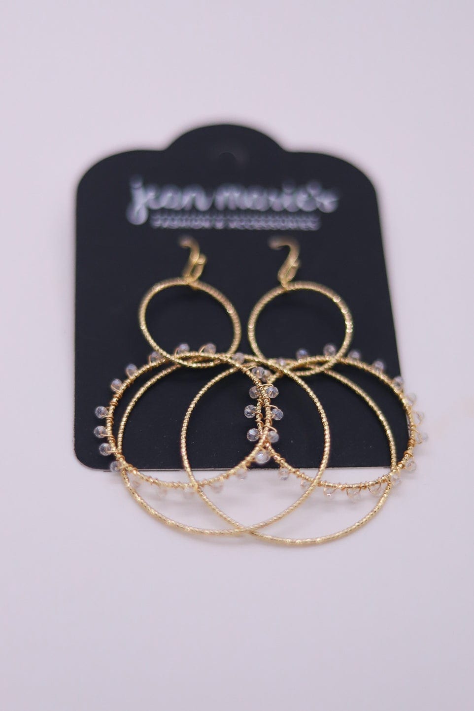 Gold Link Circle Earring