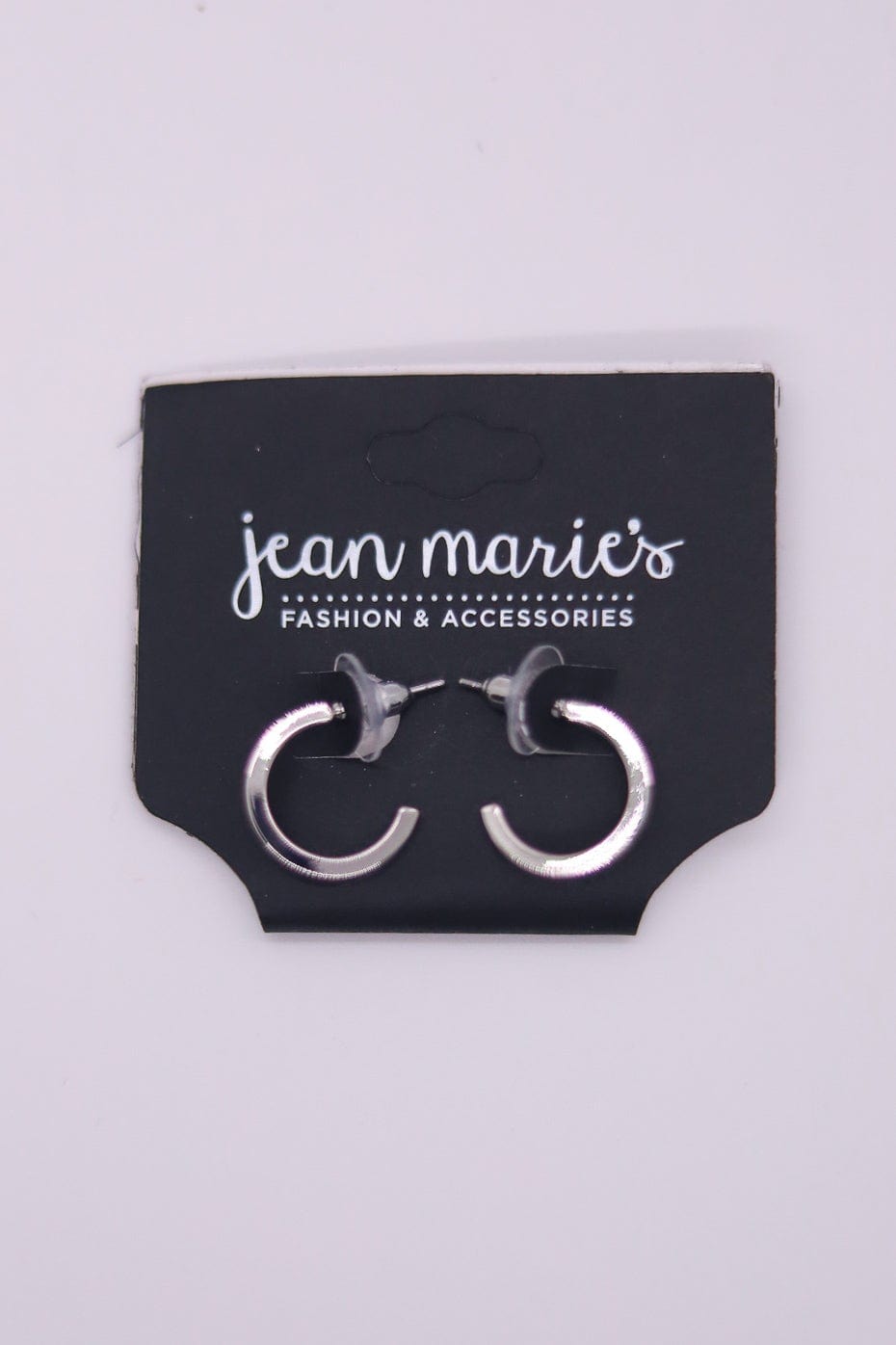 Silver Small Flat Hoop