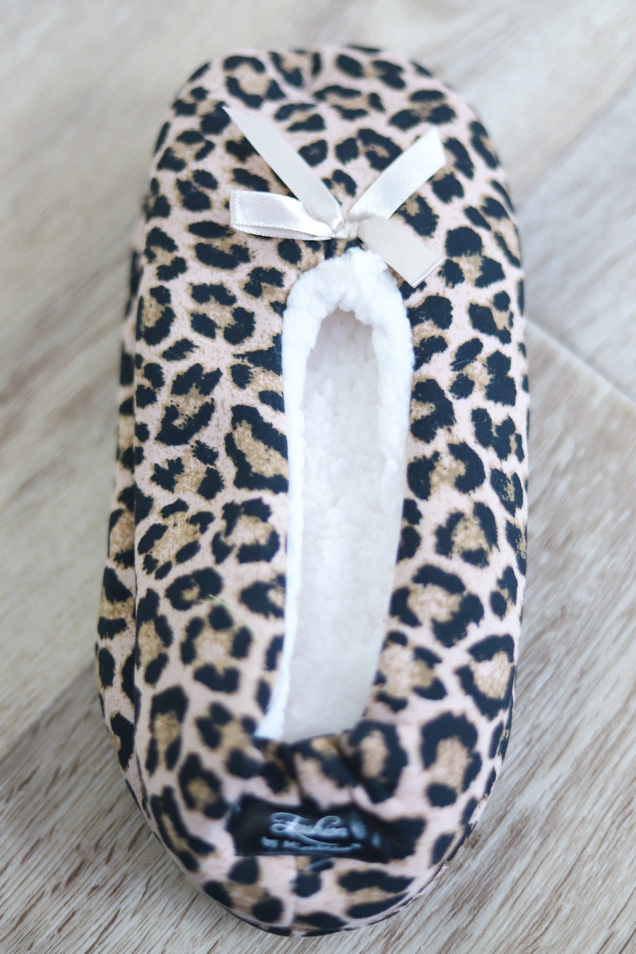 Taupe Leopard Slipper