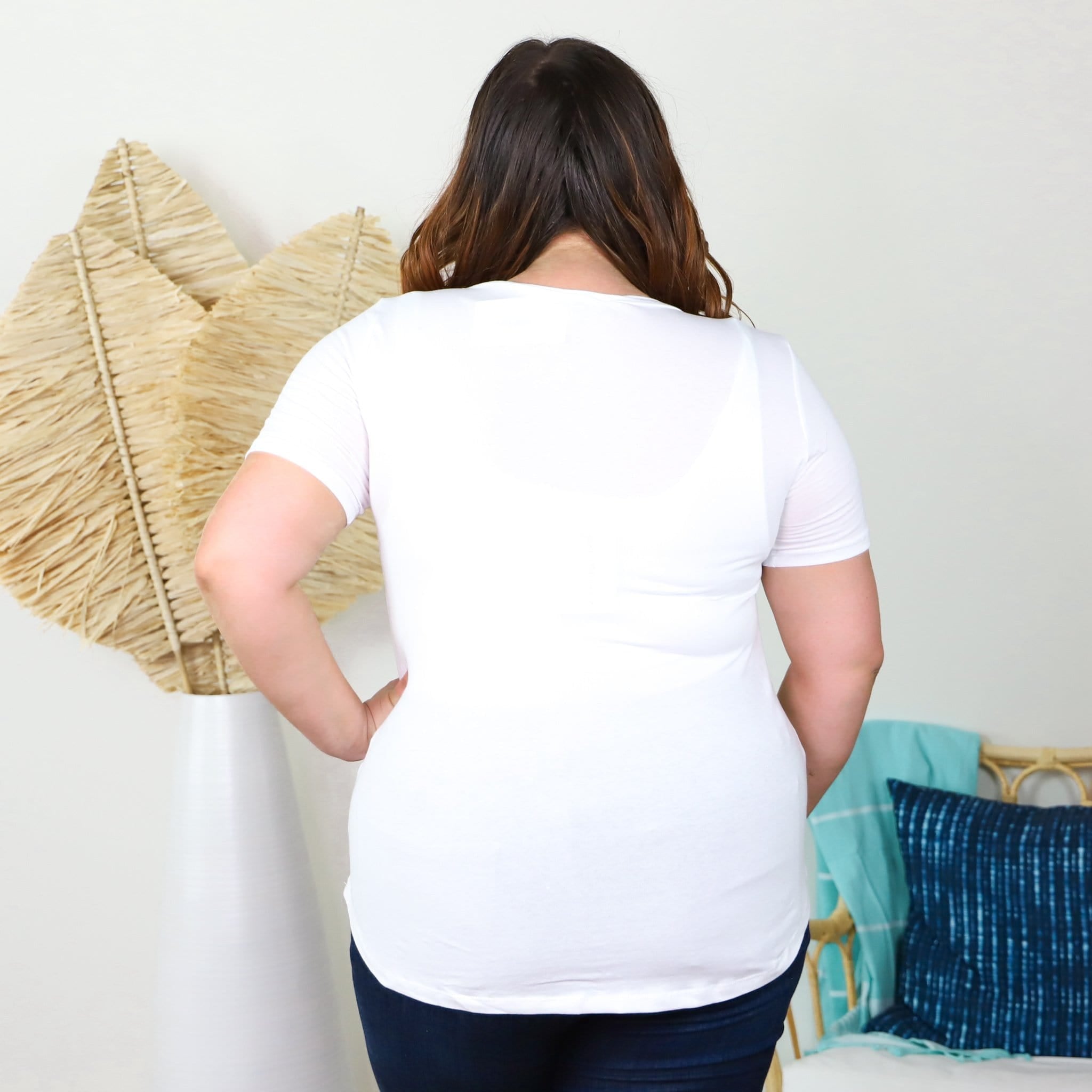 Ivory Neck Detail Top