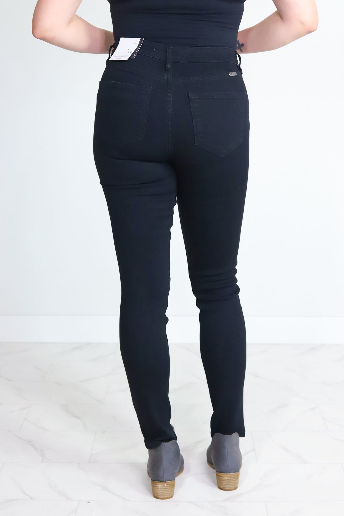 Black Gemma High Rise Super Skinny