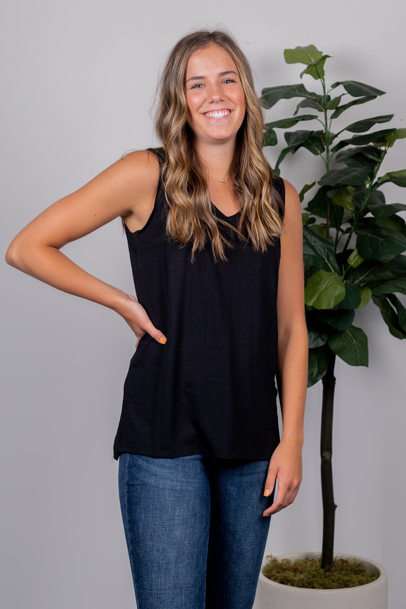 Black Favorite Layering Tank