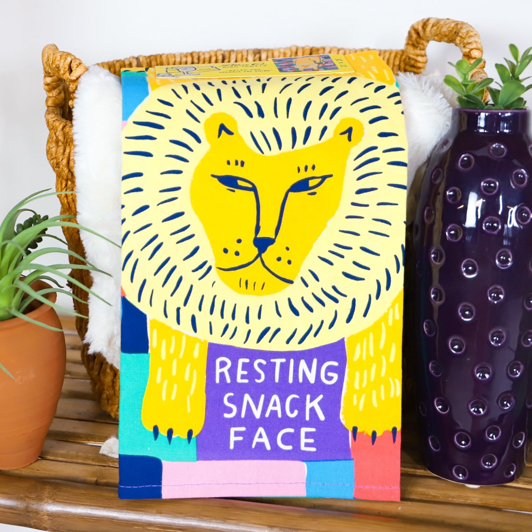 Resting Snack Face Dish Towel