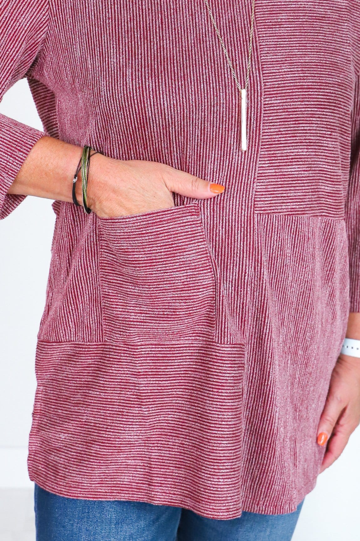 Textured Pocket Top