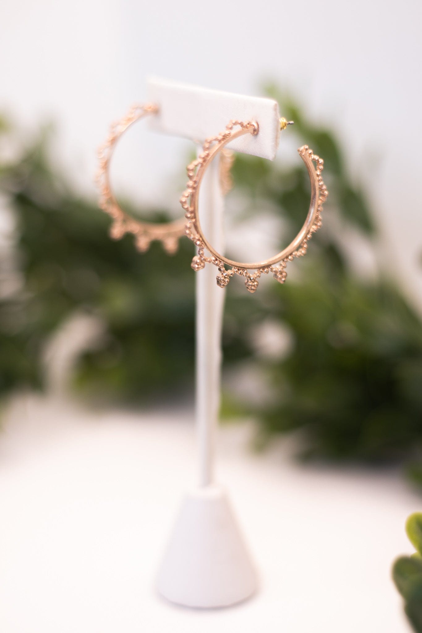 rose gold hoops