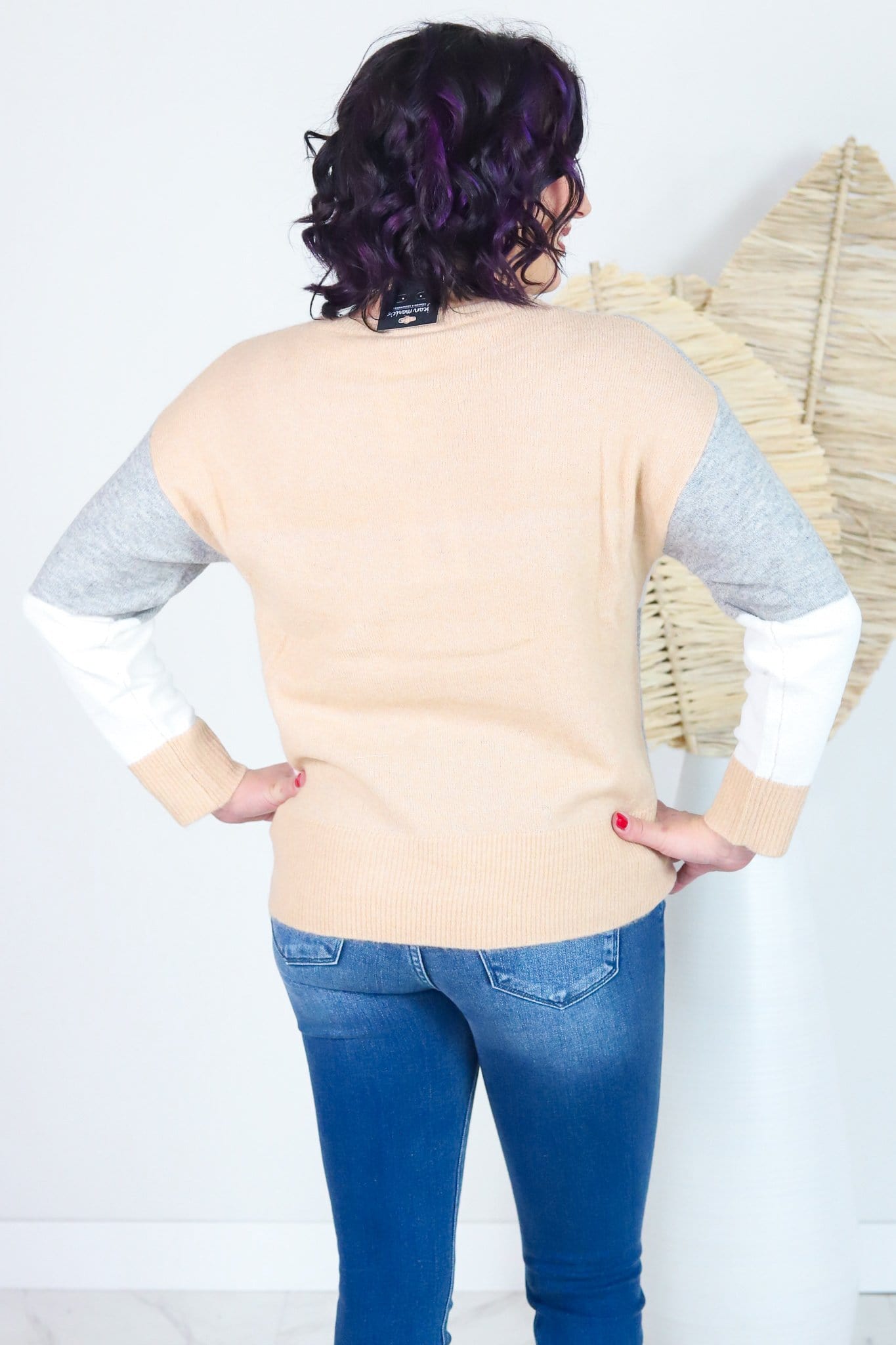 Color Block Neutral Mix Sweater