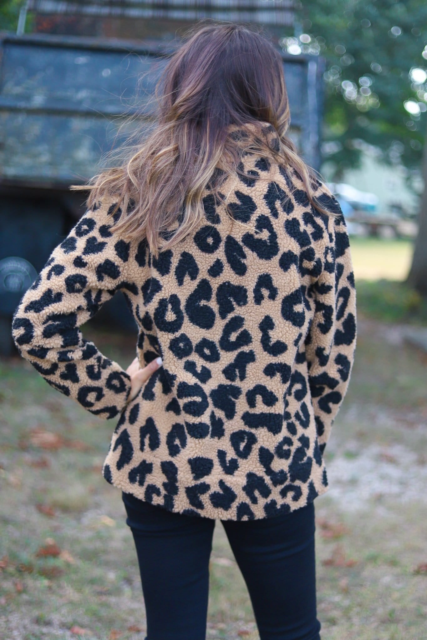 Brady Leopard Sherpa Pullover