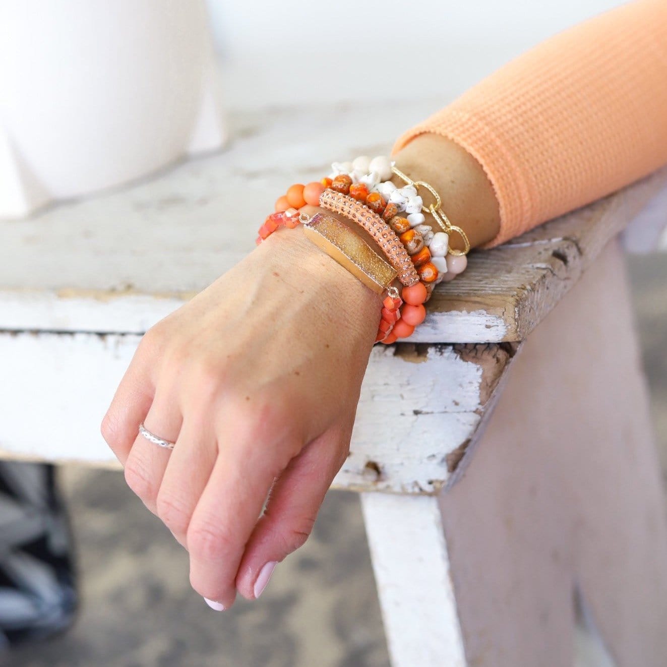 Orange Bracelet Set