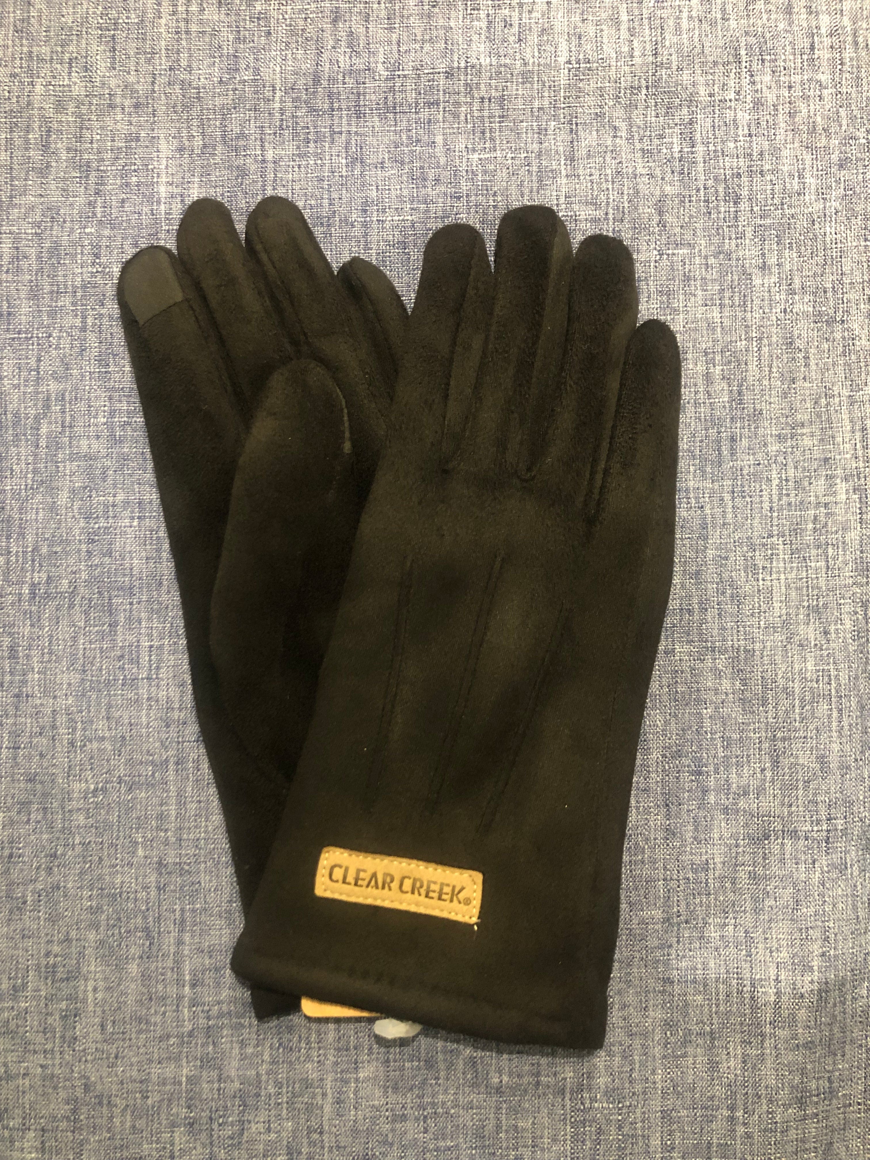 Black Women's Suede Dress Gloves